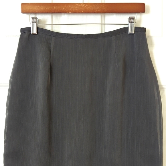 Express 90's Vintage Vine Embroidered & Beaded Straight Knee Length Skirt 9/10 - Picture 2 of 11